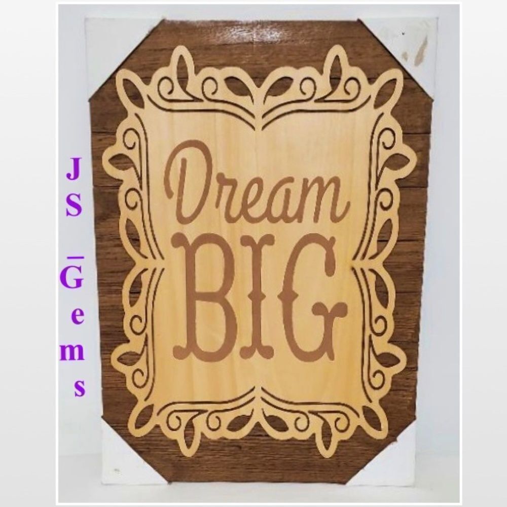 New Motivational Wood 2D Home Décor Sign